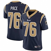 Nike Los Angeles Rams #76 Orlando Pace Navy Blue Team Color NFL Vapor Untouchable Limited Jersey,baseball caps,new era cap wholesale,wholesale hats
